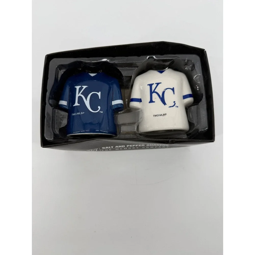 Kansas City Royals MLB Jersey Salt and Pepper Shakers The Memory Company Ceramic
